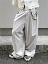 웨스턴 배기 스트라이프 슬랙스