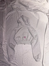 9090girl × umbro Cross Logo Glitter Zip Hoodie