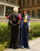 內在和平牛仔布寬鬆褲子