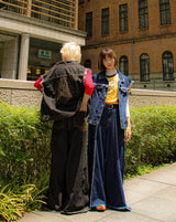 내면의 평화 데님 조끼