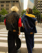 내면의 평화 데님 조끼