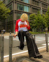 內在和平牛仔布寬鬆褲子