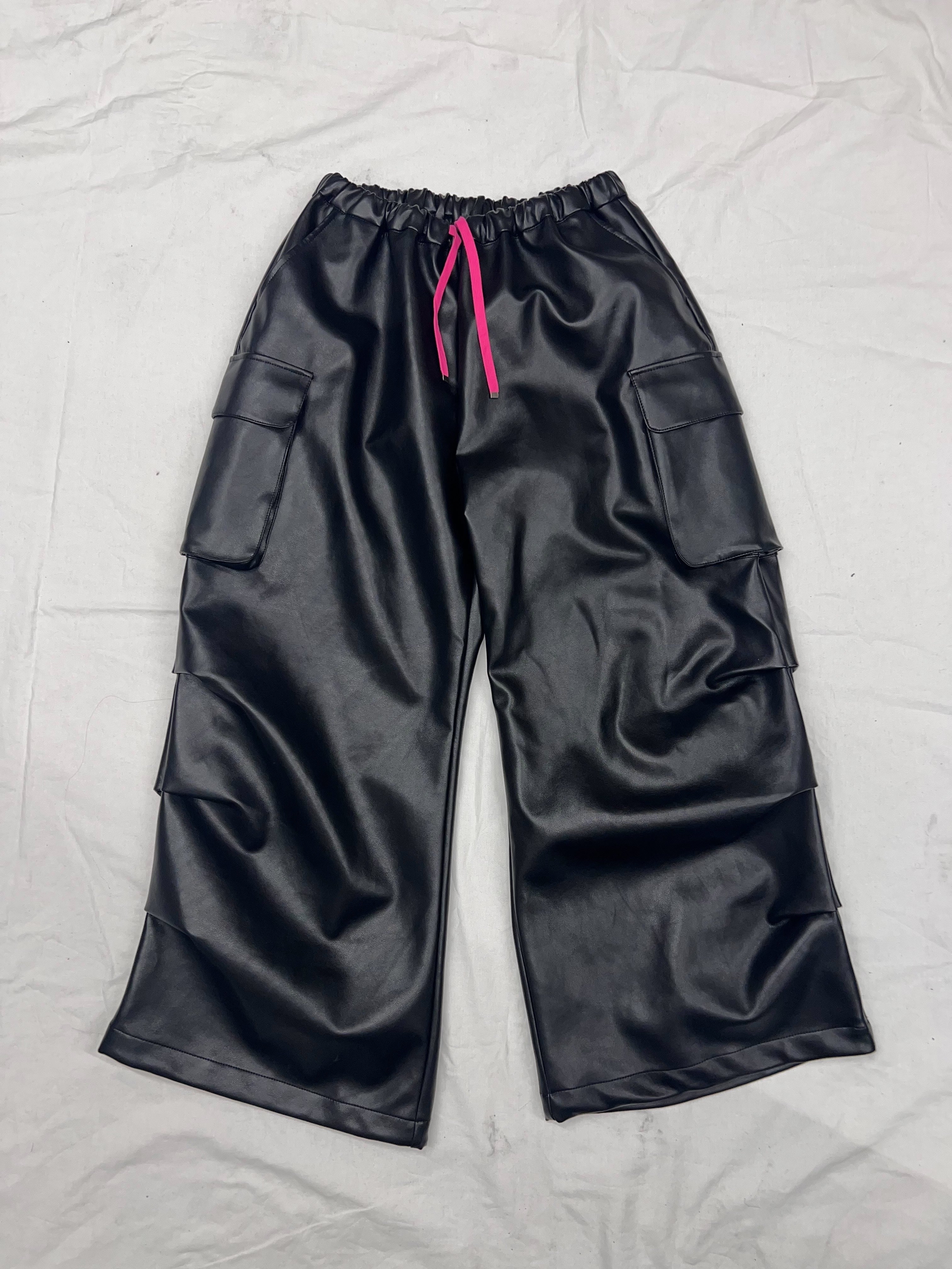 Leather tuck pants – YZ