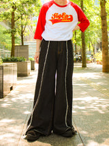 內在和平牛仔布寬鬆褲子