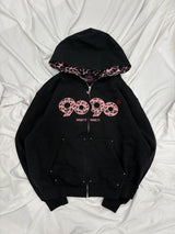 OG标志拉链连帽衫