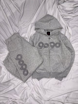 OG标志拉链连帽衫