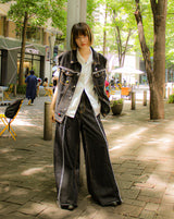 내면의 평화 데님 조끼