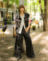 內在和平牛仔布寬鬆褲子