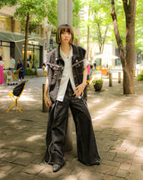 내면의 평화 데님 조끼