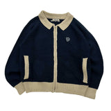 MSB Patch Zip Up Knit