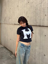 H dot Assortment cropped Tee