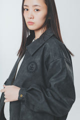 FAUX LEATHER BLOUSON