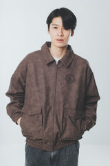 FAUX LEATHER BLOUSON