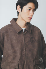 FAUX LEATHER BLOUSON