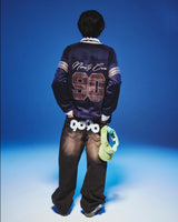 9090 OG Logo Painted Denim Pants