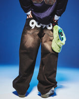 9090 OG Logo Painted Denim Pants