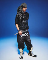 9090 OG Logo Painted Denim Pants