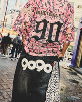 9090 OG Logo Painted Denim Pants