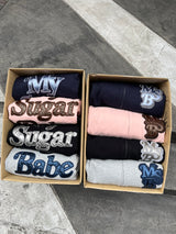 back logo appliqué zip hoodie