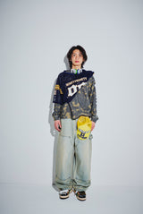 King Logo Double Knee Buggy Pants