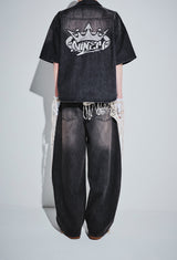 King Logo Vintage Denim S/S Shirt