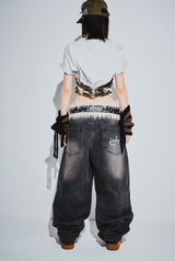 King Logo Vintage Tapered Pants