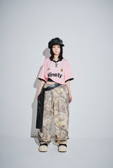 King Logo Buggy Denim Pants