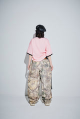 King Logo Buggy Denim Pants