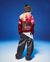 Stripe Tuck Buggy Pants