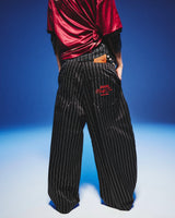 Stripe Tuck Buggy Pants