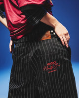 Stripe Tuck Buggy Pants