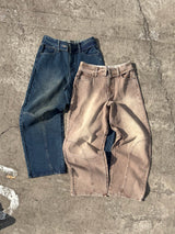 low waist denim pants