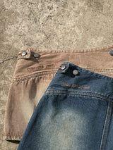 curve denim mini skirt