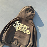 the inner peace logo zip hoodie