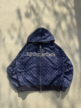 リバーシブルジップフーディー