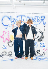 단단한 CMT 통치자 데님 셔츠