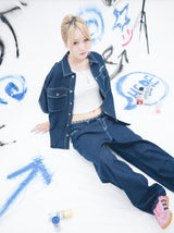 단단한 CMT 통치자 데님 셔츠