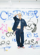 단단한 CMT 통치자 데님 셔츠