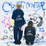 단단한 CMT 통치자 데님 셔츠