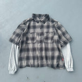 OMBRE襯衫對接L/S T卹