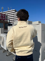 chain logo patch half zip