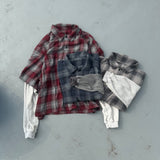 OMBRE襯衫對接L/S T卹