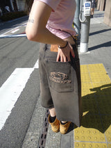 Studs Buggy Denim Shorts