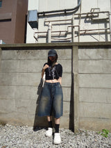 Studs Buggy Denim Shorts