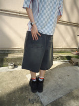 Studs Buggy Denim Shorts