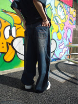 Studs Damage Buggy Denim