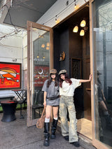 Foil pigment butterfly logo ss tee