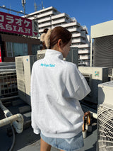 chain logo patch half zip