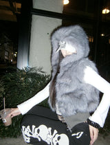 Faux Fur Hood Vest