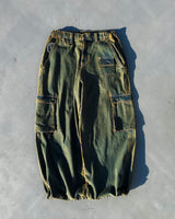 genzai寬鬆的牛仔貨物褲